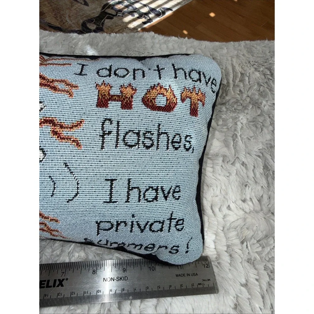 Tapestry Menopause Mini Pillow I Don't Have Hot Flashes I Have Private Summers‎